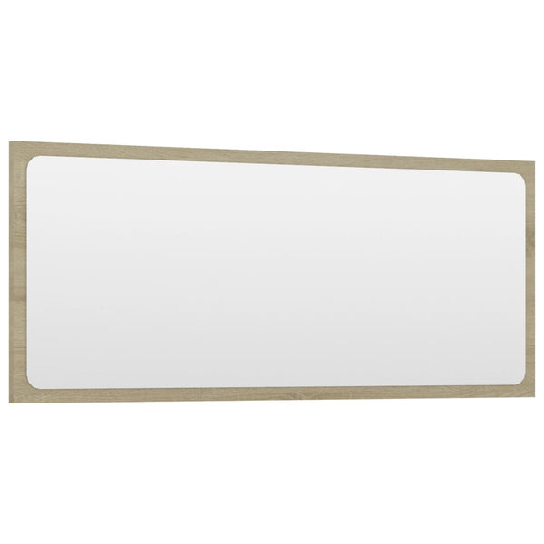 vidaXL Bathroom Mirror Sonoma Oak 90x1.5x37 cm Engineered Wood
