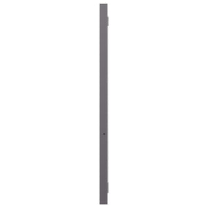 vidaXL Bathroom Mirror High Gloss Grey 90x1.5x37 cm Engineered Wood