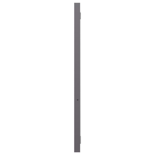 vidaXL Bathroom Mirror High Gloss Grey 90x1.5x37 cm Engineered Wood