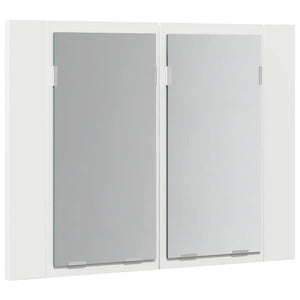 vidaXL LED Bathroom Mirror Cabinet White 60x12x45 cm Acrylic