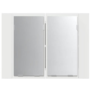 vidaXL LED Bathroom Mirror Cabinet White 60x12x45 cm Acrylic