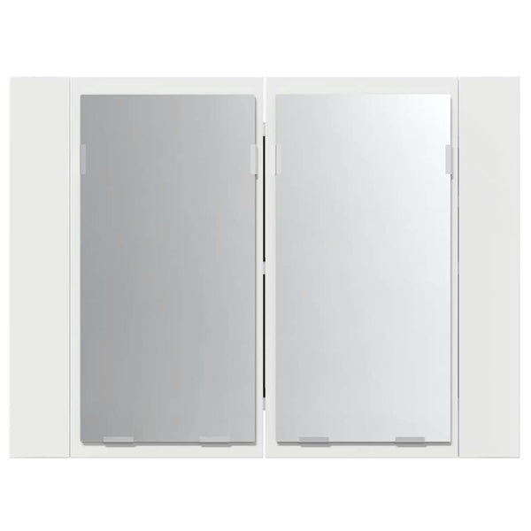 vidaXL LED Bathroom Mirror Cabinet White 60x12x45 cm Acrylic