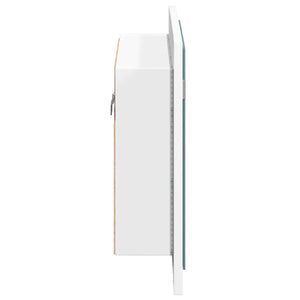 vidaXL LED Bathroom Mirror Cabinet White 60x12x45 cm Acrylic