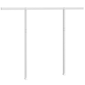 vidaXL Awning Support Poles White 300x245 cm Iron