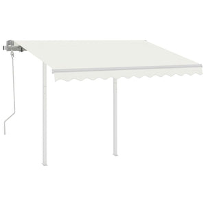 vidaXL Awning Support Poles White 300x245 cm Iron