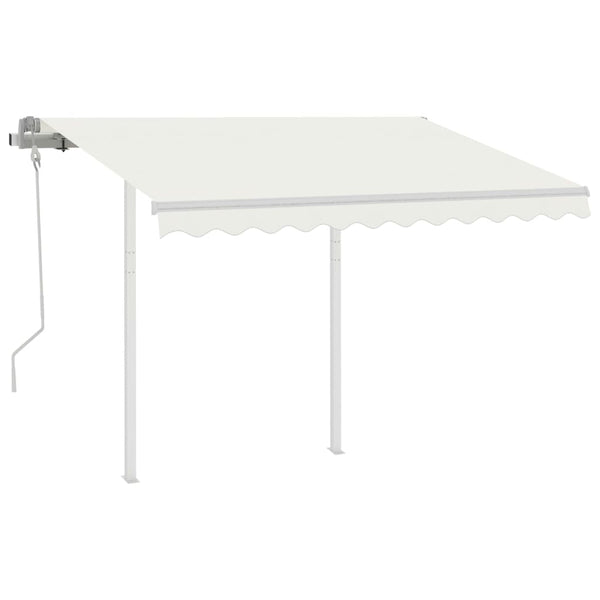 vidaXL Awning Support Poles White 300x245 cm Iron