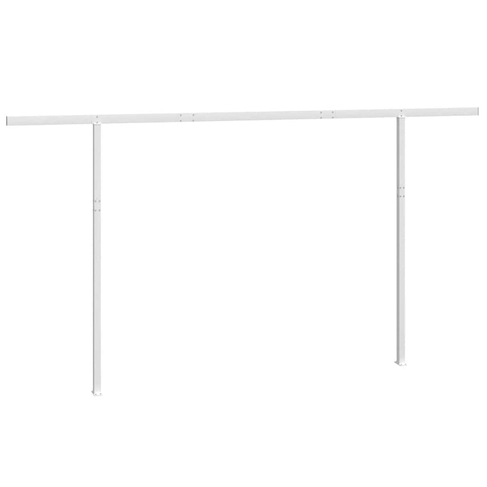 vidaXL Awning Support Legs White 450x245 cm Iron