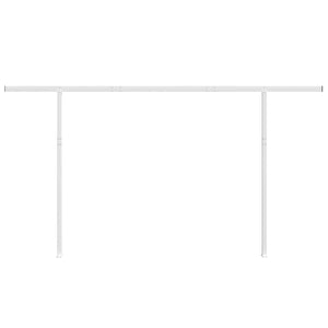 vidaXL Awning Support Legs White 450x245 cm Iron