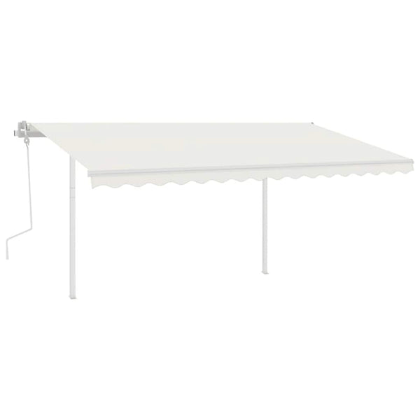 vidaXL Awning Support Legs White 450x245 cm Iron