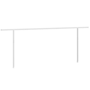 vidaXL Awning Support Legs White 600x245 cm Iron