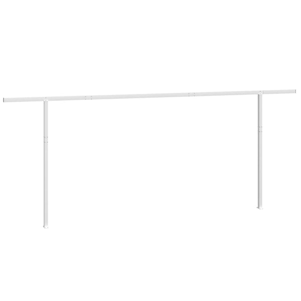 vidaXL Awning Support Legs White 600x245 cm Iron