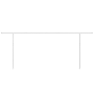 vidaXL Awning Support Legs White 600x245 cm Iron