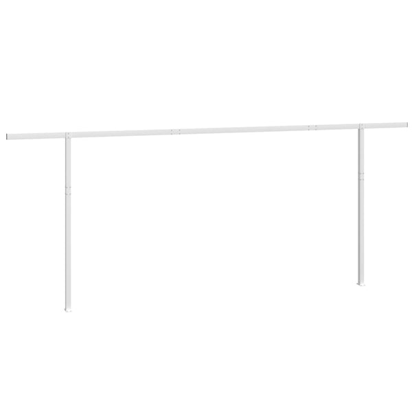 vidaXL Awning Support Legs White 600x245 cm Iron