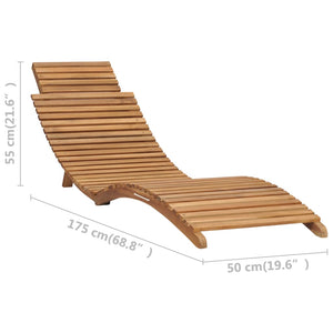 vidaXL 3-Piece Folding Garden Lounge Set Solid Teak Wood