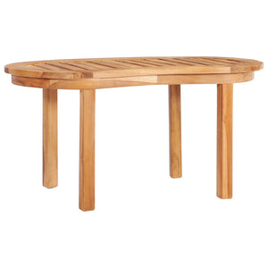 vidaXL 4-piece Solid Teak Wood Garden Lounge Set