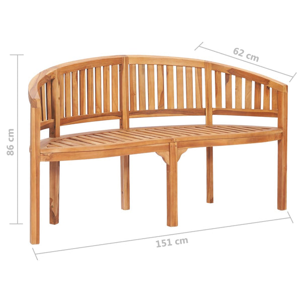 vidaXL 4-piece Solid Teak Wood Garden Lounge Set