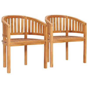 vidaXL 4-piece Solid Teak Wood Garden Lounge Set