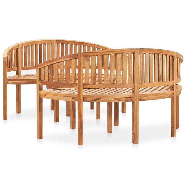 vidaXL 3-Piece Garden Lounge Set Solid Teak Wood