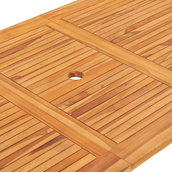 vidaXL 7-Piece Folding Garden Dining Set Solid Teak Wood
