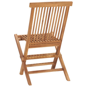 vidaXL 7-Piece Folding Garden Dining Set Solid Teak Wood
