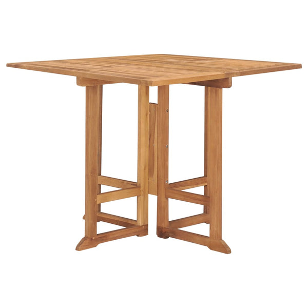 vidaXL 5-Piece Folding Outdoor Dining Set Solid Teak Wood