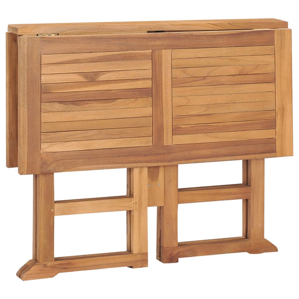 vidaXL 5-Piece Folding Outdoor Dining Set Solid Teak Wood