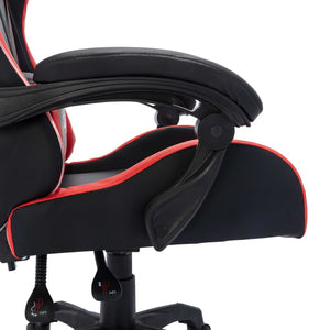 vidaXL Gaming Chair with RGB LED Lights Red and Black Faux Leather