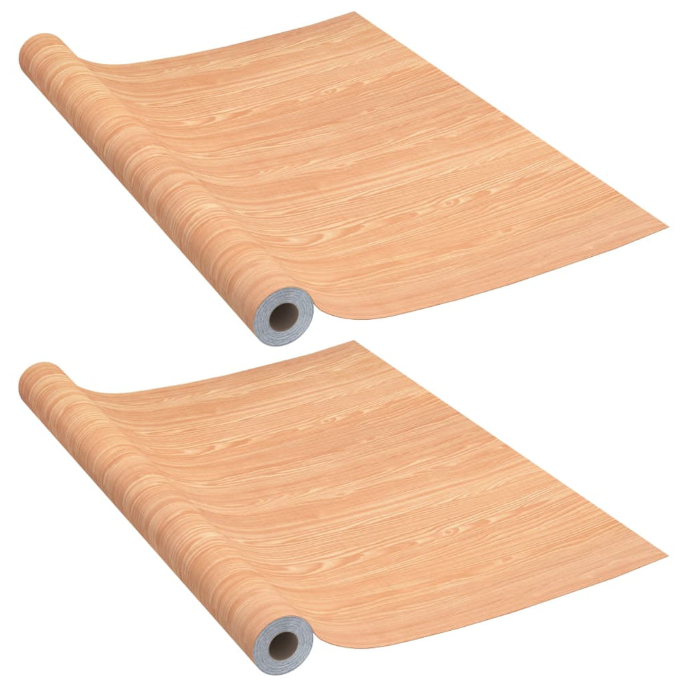 vidaXL Self-Adhesive Door Foils 2 pcs. Maple 210x90 cm PVC