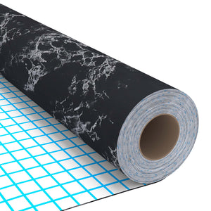 vidaXL Self-Adhesive Furniture Film Black Stone Look 500x90 cm PVC