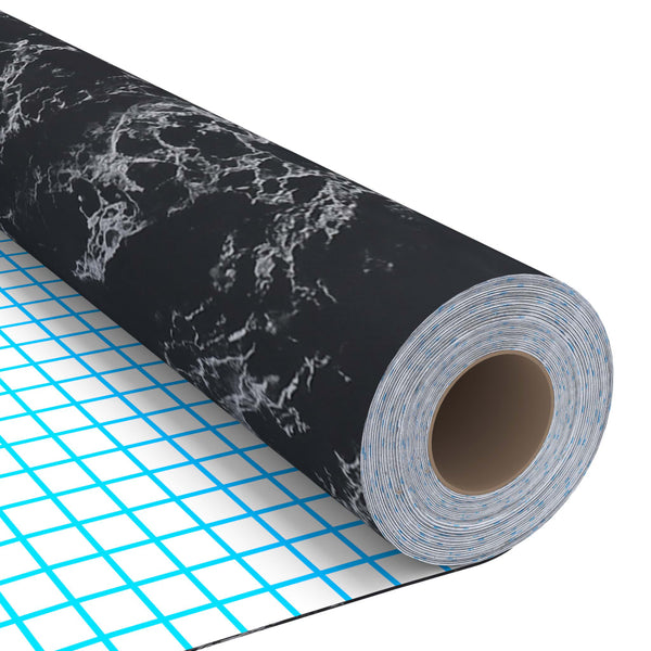vidaXL Self-Adhesive Furniture Film Black Stone Look 500x90 cm PVC