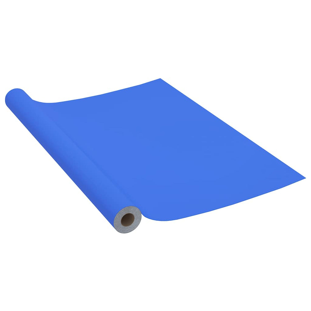 vidaXL Self-Adhesive Furniture Film High Gloss Blue 500x90 cm PVC