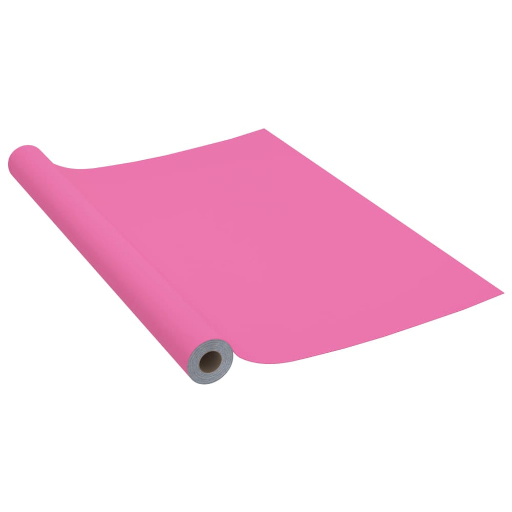vidaXL Self-Adhesive Furniture Film High Gloss Pink 500x90 cm PVC