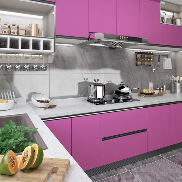 vidaXL Self-Adhesive Furniture Film High Gloss Purple 500x90 cm PVC