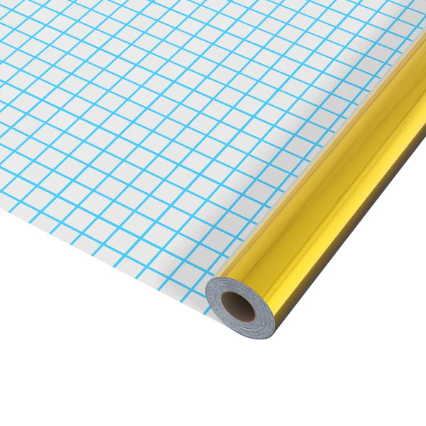 vidaXL Self-Adhesive Furniture Film High-Gloss Gold 500x90 cm PVC