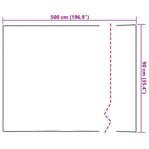 vidaXL Self-Adhesive Furniture Film High-Gloss Gold 500x90 cm PVC