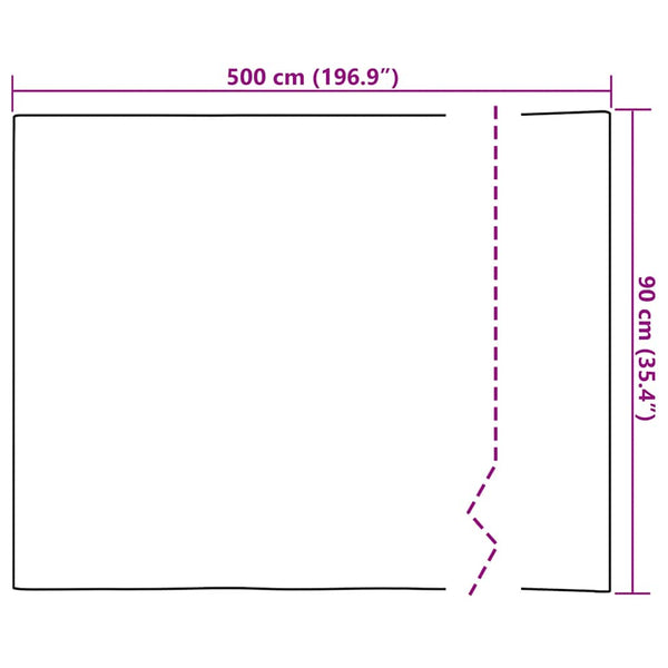 vidaXL Self-Adhesive Furniture Film High-Gloss Gold 500x90 cm PVC