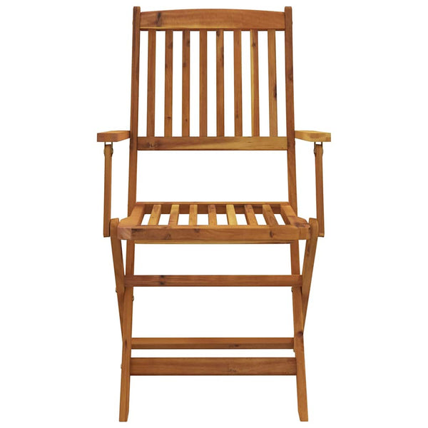 vidaXL 7-Piece Folding Acacia Wood Outdoor Dining Set