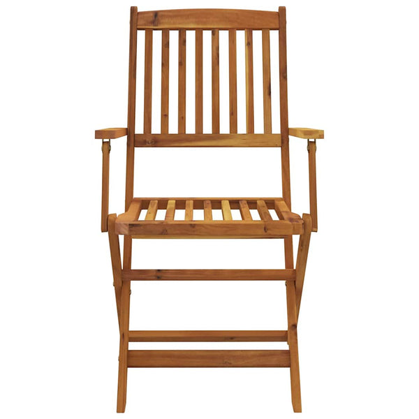 vidaXL 9-piece Folding Outdoor Dining Set Solid Acacia Wood