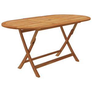 vidaXL 9-piece Folding Outdoor Dining Set Solid Acacia Wood