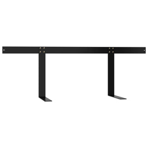 vidaXL Pallet Sofa Backrest Black 110 cm Iron