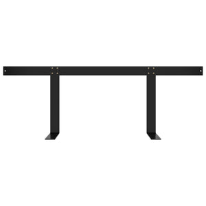 vidaXL Pallet Sofa Backrest Black 110 cm Iron