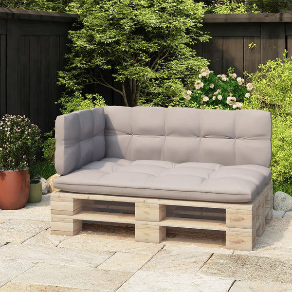 vidaXL Pallet Sofa Backrest Black 110 cm Iron