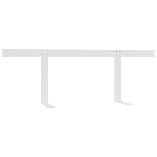 vidaXL Backrest for Pallet Sofa White 110 cm Iron