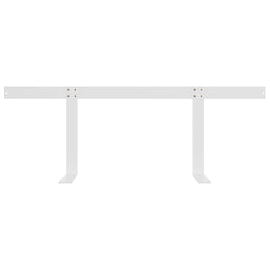 vidaXL Backrest for Pallet Sofa White 110 cm Iron