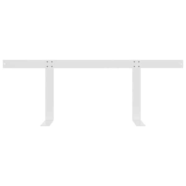 vidaXL Backrest for Pallet Sofa White 110 cm Iron