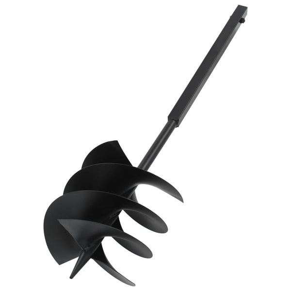 vidaXL Post Hole Digger with Handle 250 mm with Extension Pipe 8 m Steel