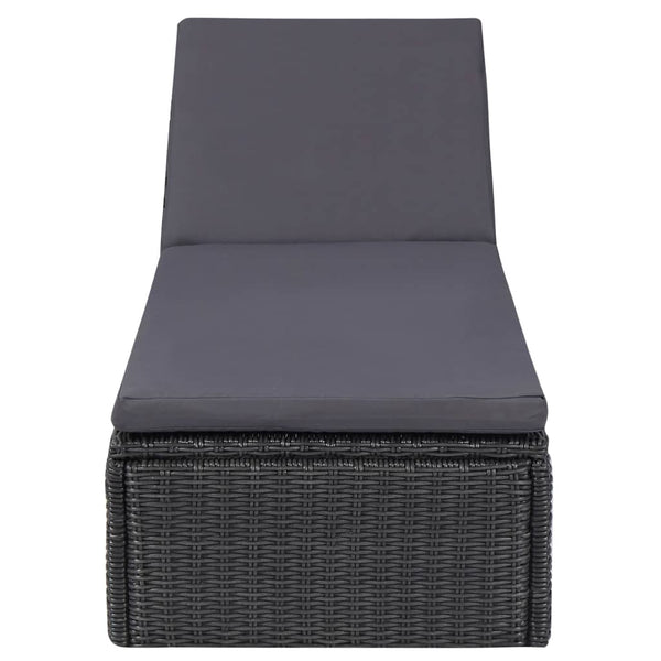 vidaXL 11-piece Outdoor Dining Set Poly Rattan Black