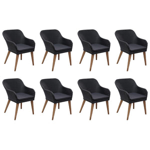 vidaXL 9-piece Garden Dining Set Poly Rattan Black