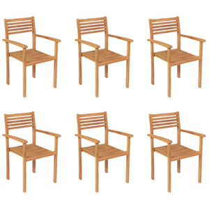 vidaXL 7-Piece Garden Dining Set Solid Teak Wood