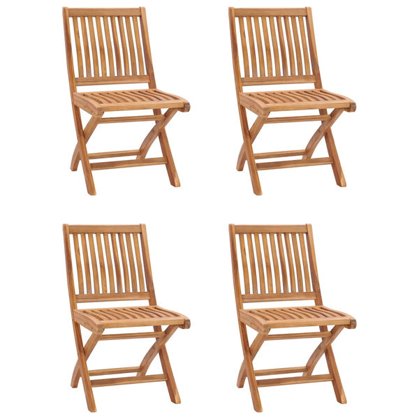 vidaXL 5-piece Garden Dining Set Solid Teak Wood